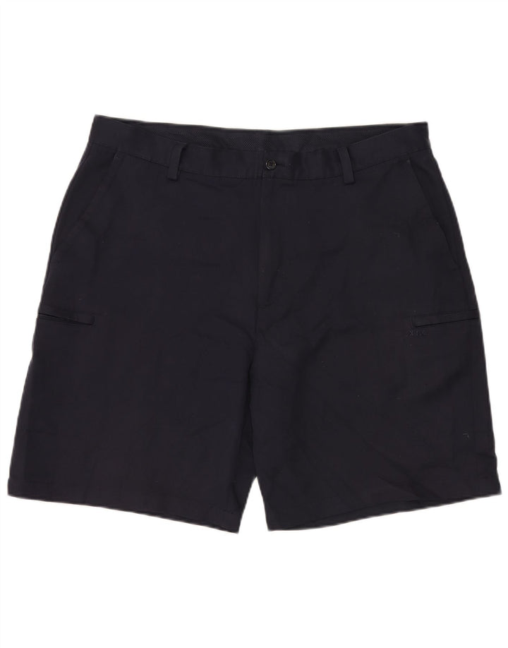 IZOD Herre Cargo Shorts W38 XL Navy Blue Polyester