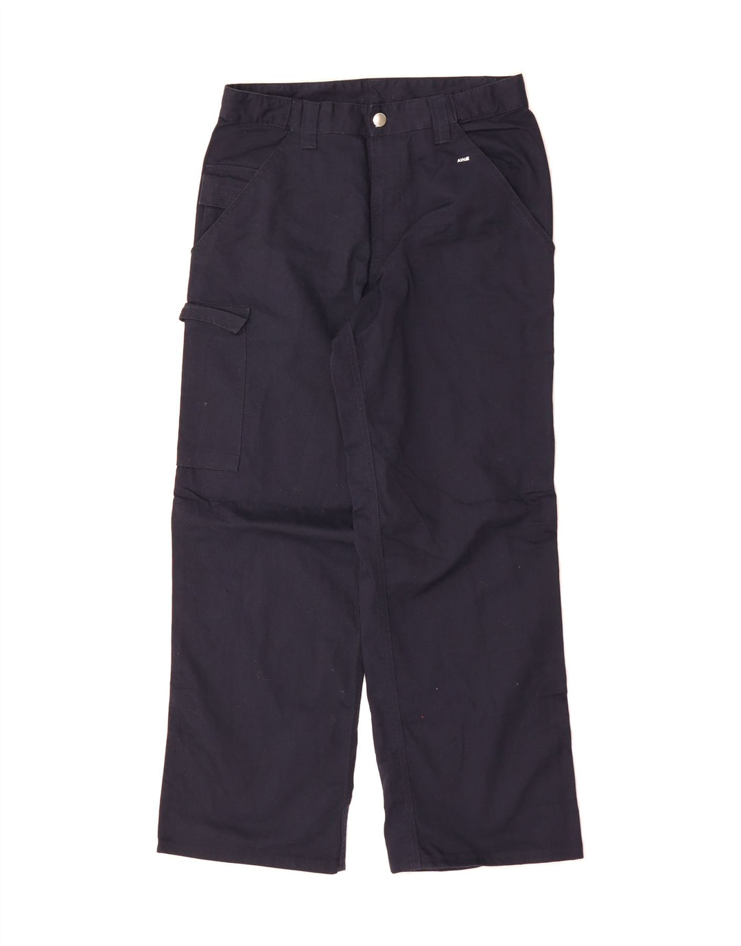 RUSSELL ATHLETIC Mens Straight Cargo Trousers  W30 L32 Navy Blue Polyester Vintage Russell Athletic and Second-Hand Russell Athletic from Messina Hembry 