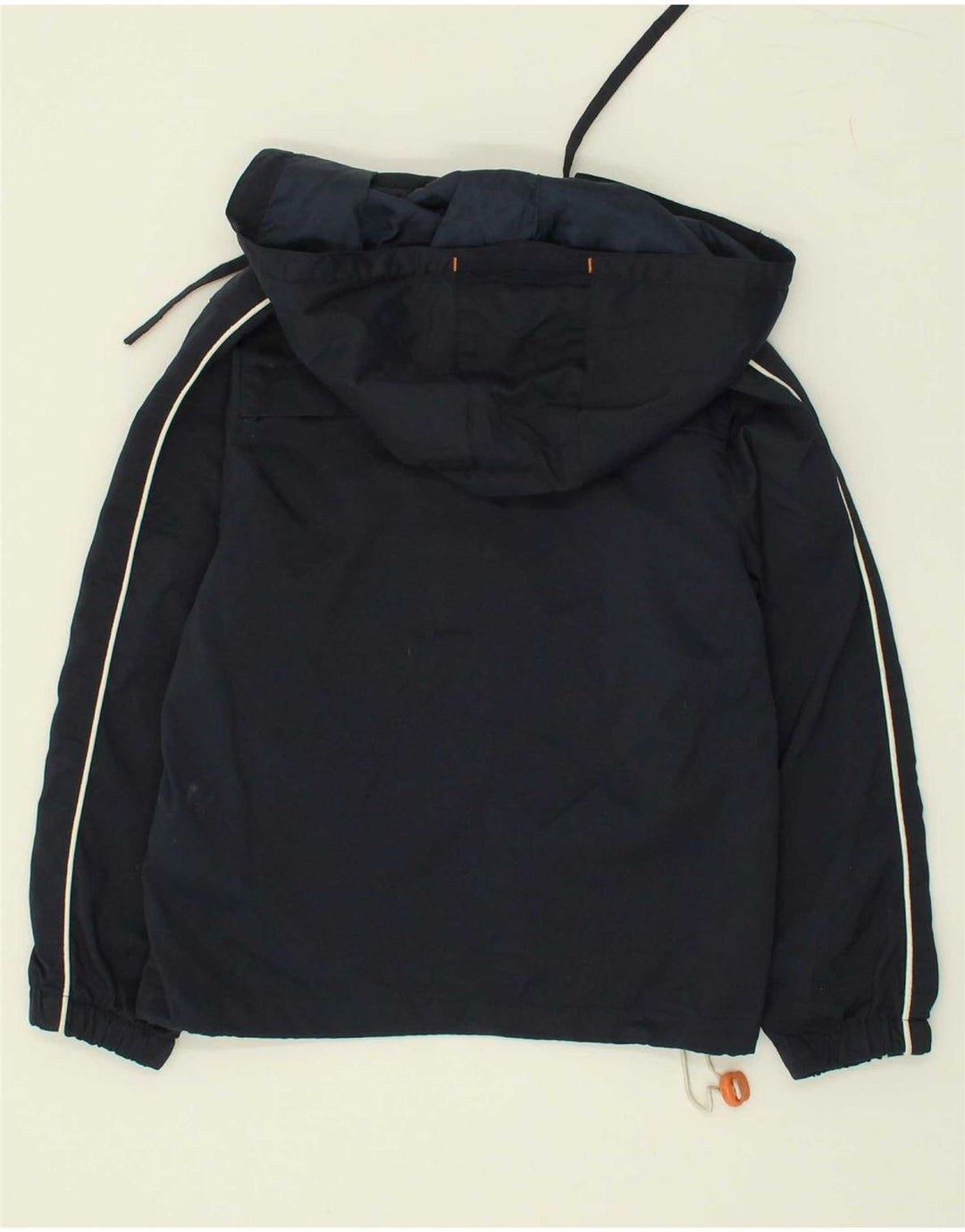 CHAMPION Boys Hooded Rain Jacket 5-6 Years XS Navy Blue Polyamide Vintage Champion and Second-Hand Champion from Messina Hembry 