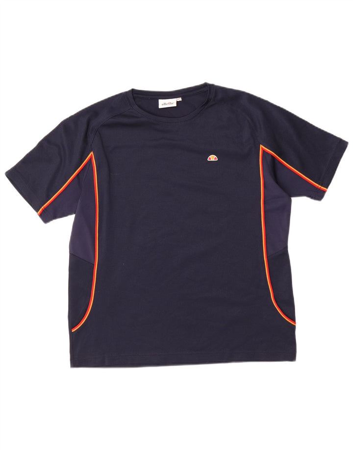 ELLESSE drenge T-shirt top 13-14 år marineblå polyester