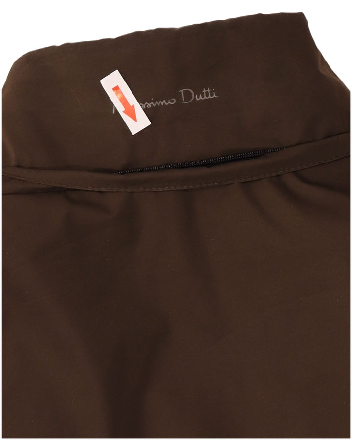 Massimo Dutti Herre polstret jakke UK 42 XL Brun Polyester