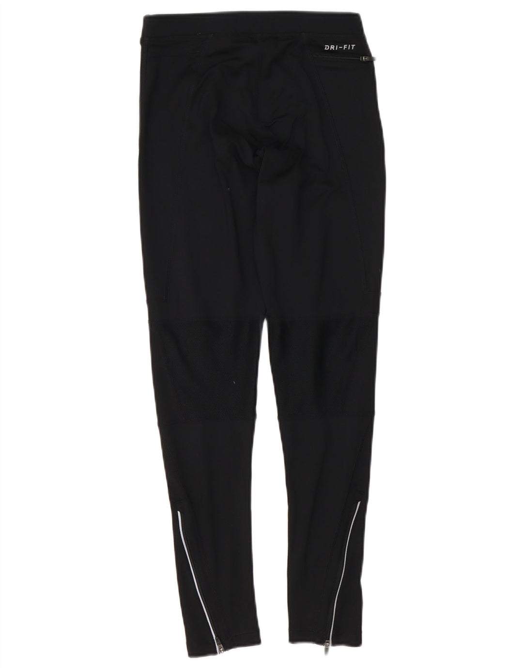 Nike Dame Dri Fit Leggings UK 8 Small Black Polyester