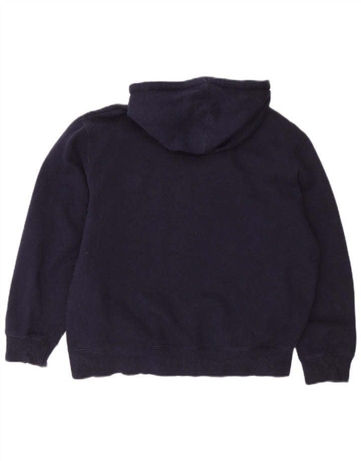 FILA Grafisk hættetrøje til kvinder UK 14 Medium Navy Blue