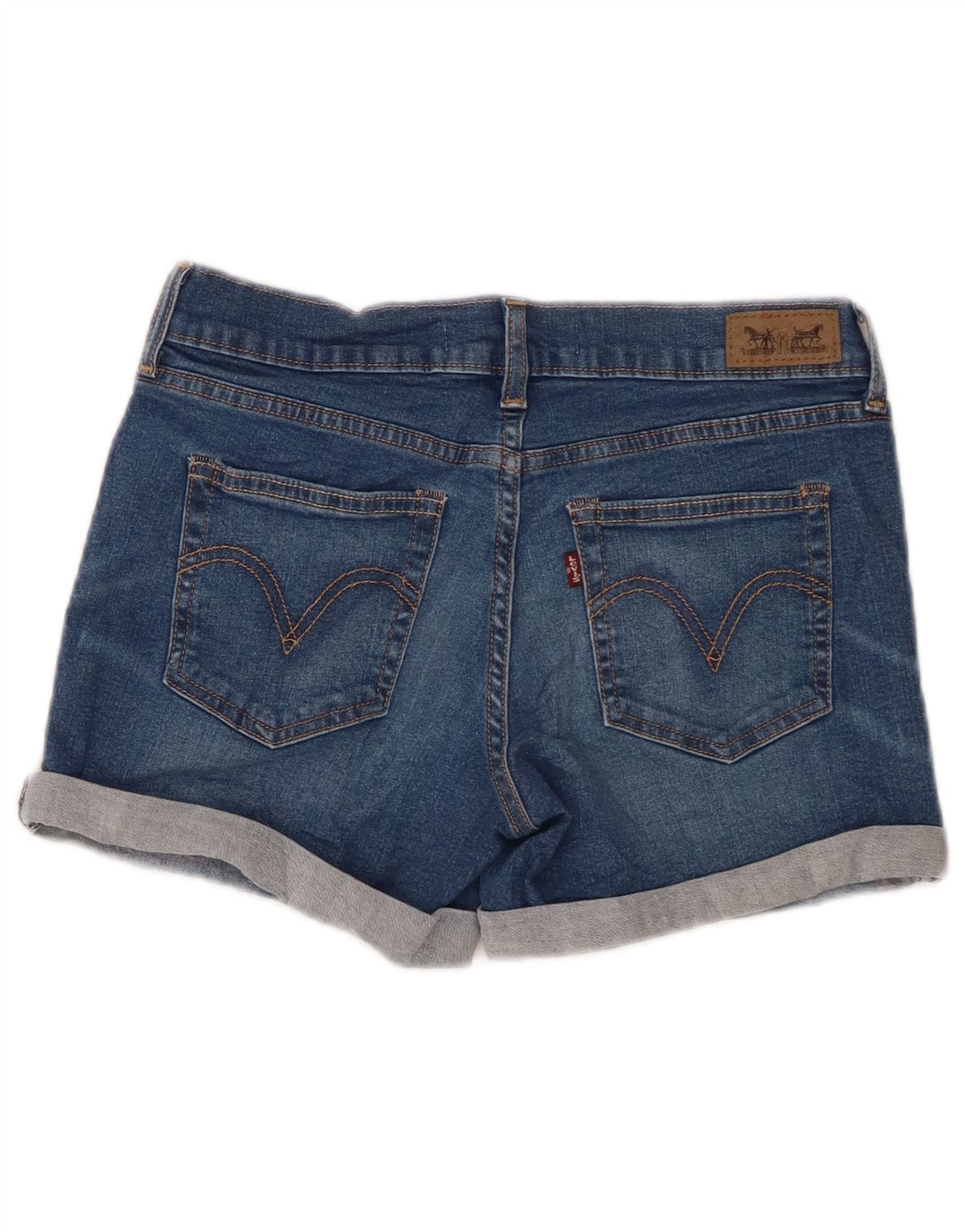 LEVI'S denimshorts til kvinder W26 Små blå bomuld