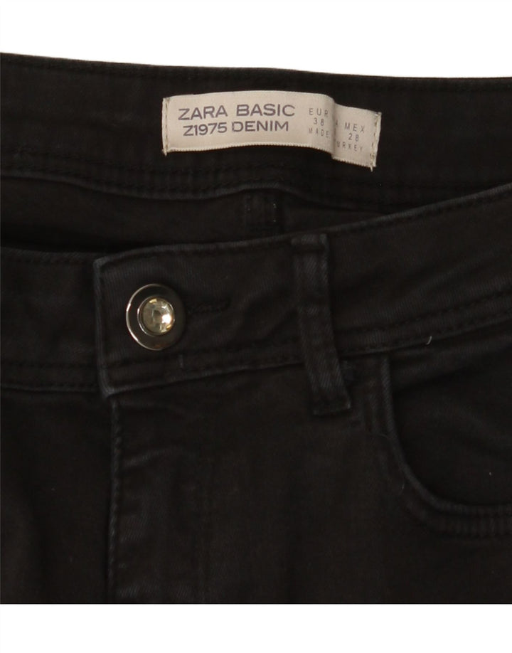 ZARA Dame Skinny Jeans EU 38 Small W28 L28 Sort