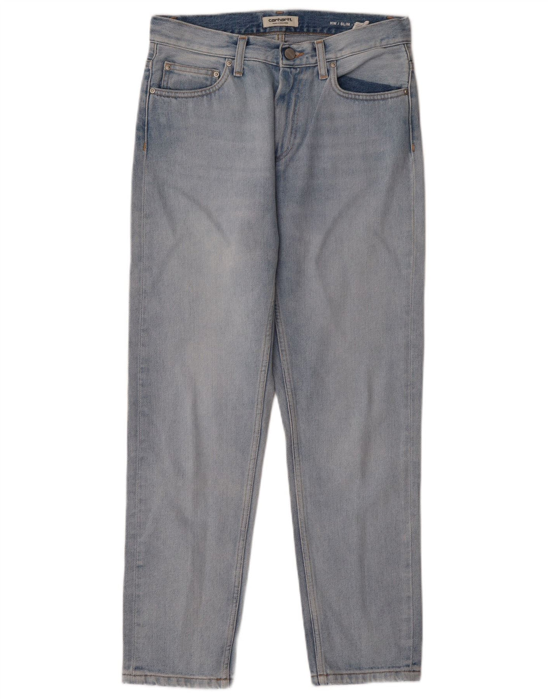 Carhartt Dame Slim Tapered Jeans W28 L28 Blå Bomuld