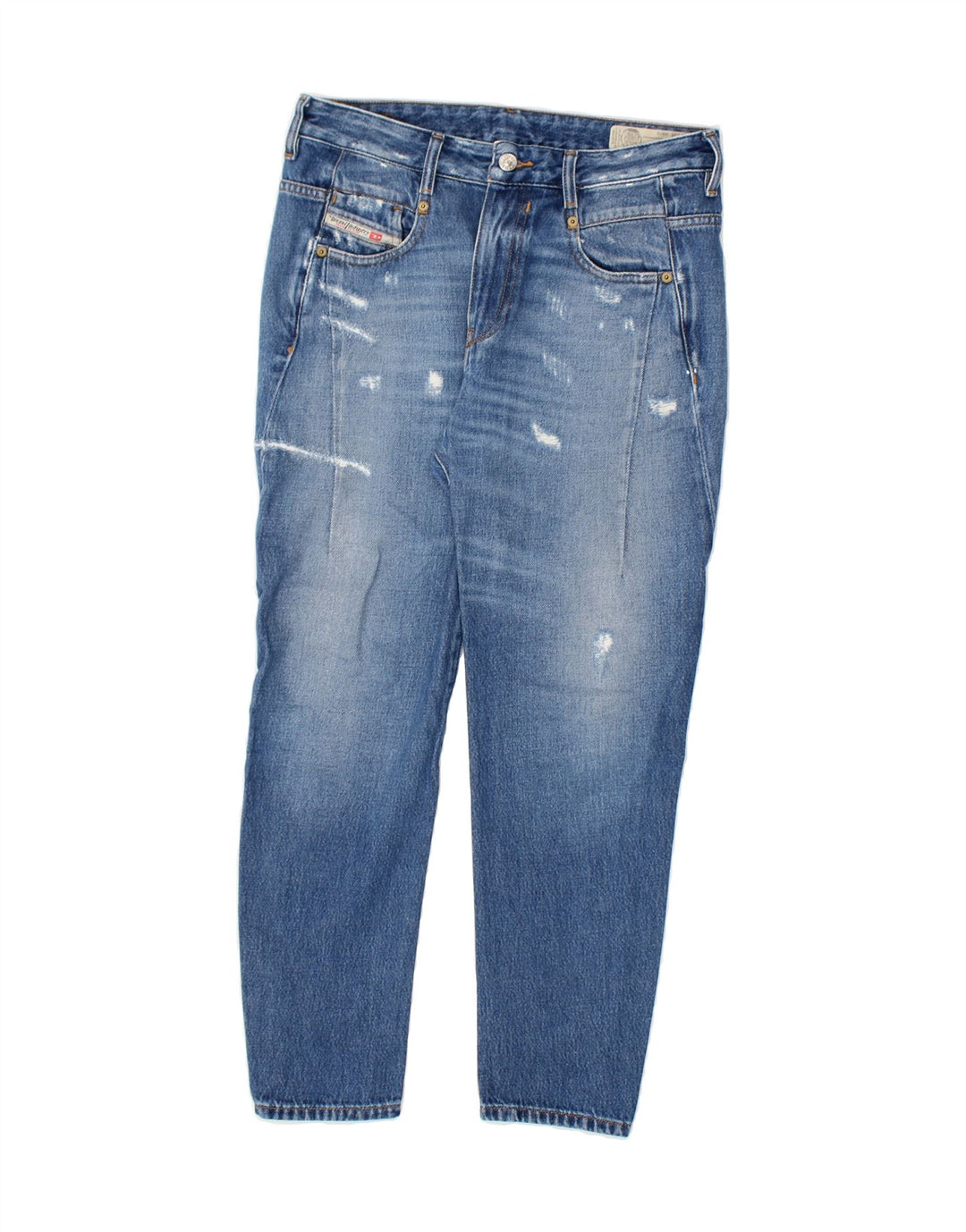 DIESEL Womens Distressed Slim Jeans W26 L26 Blue Cotton Vintage Diesel and Second-Hand Diesel from Messina Hembry 