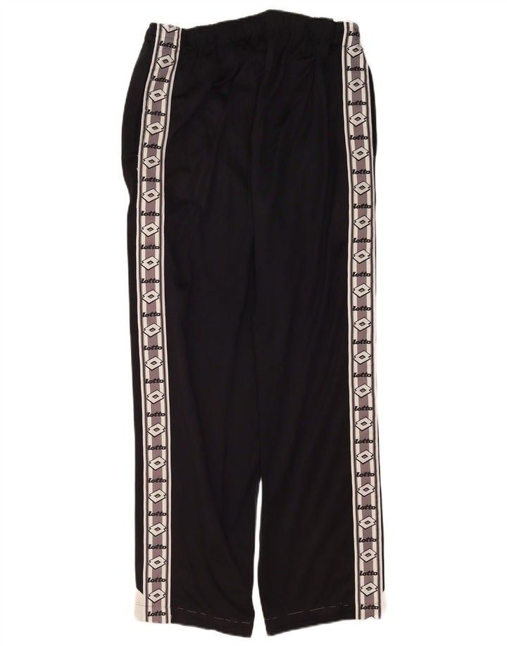 Lotto Herre grafiske træningsdragt bukser Large Black Colourblock