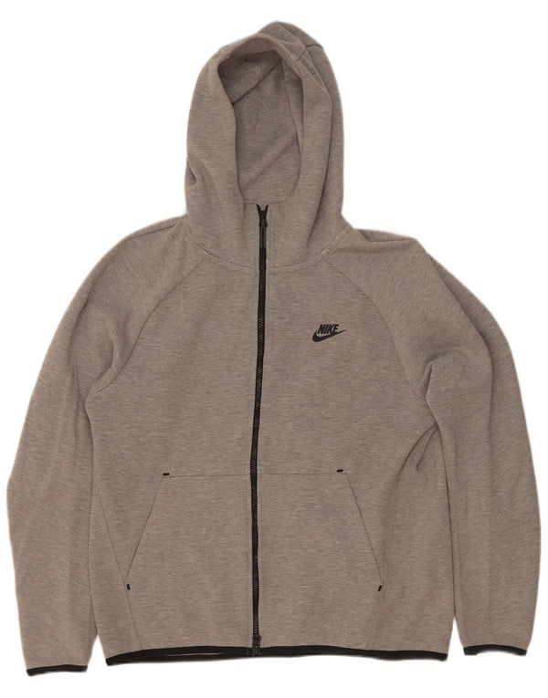 Nike hættetrøje med lynlås til mænd Medium Grey Flecked Bomuld