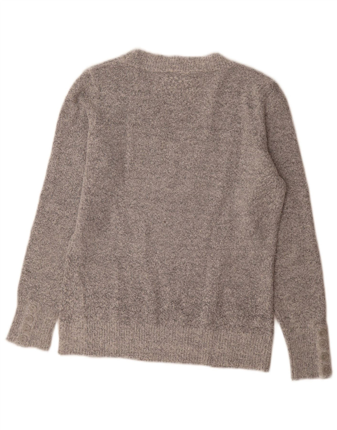 M&Co Dame V-hals sweater UK 14 Medium Grå Akryl