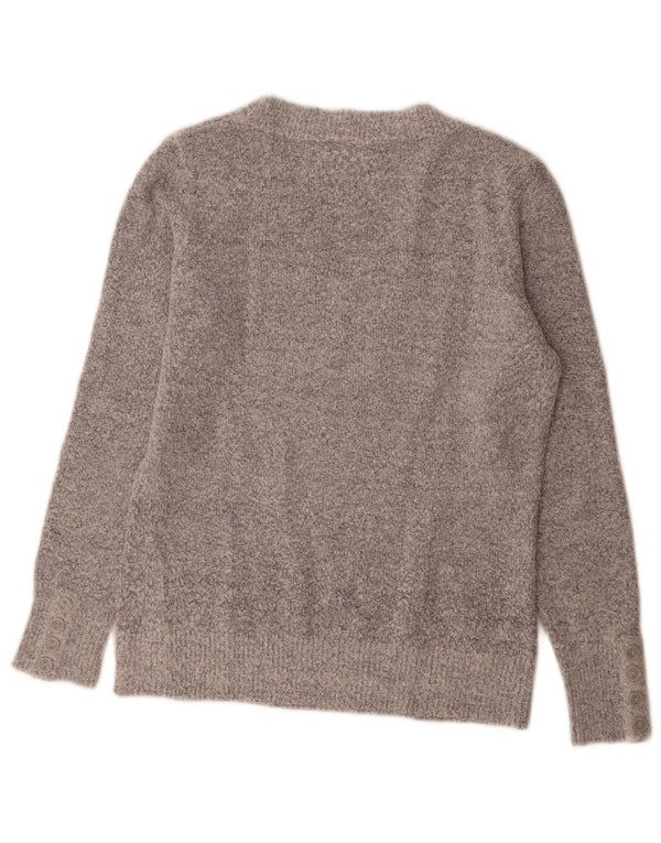 M&Co Dame V-hals sweater UK 14 Medium Grå Akryl
