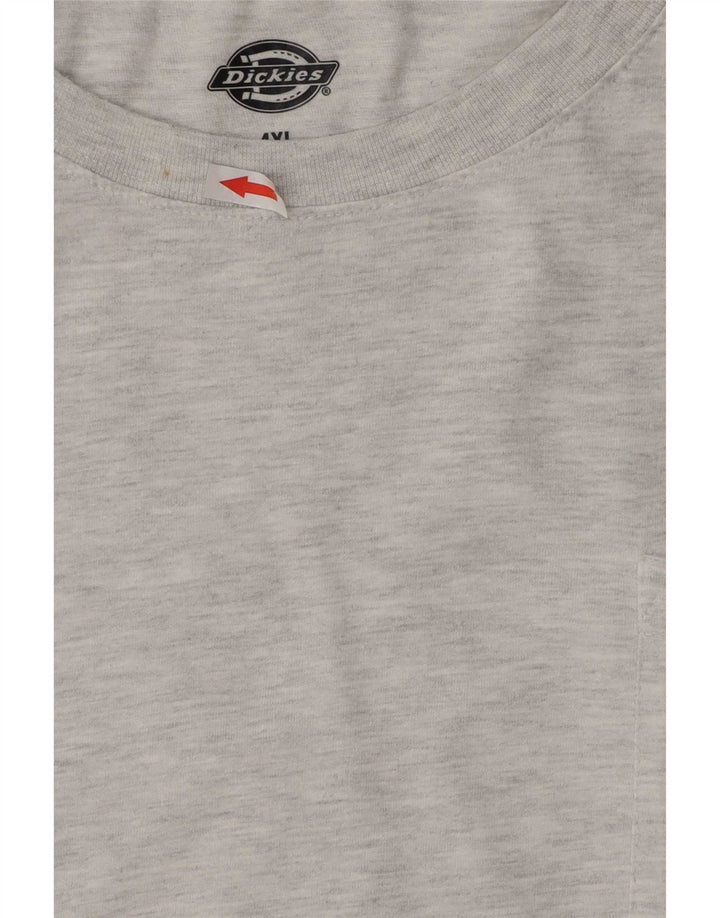 Dickies Herre T-Shirt Top 4XL Grå Flecked Bomuld