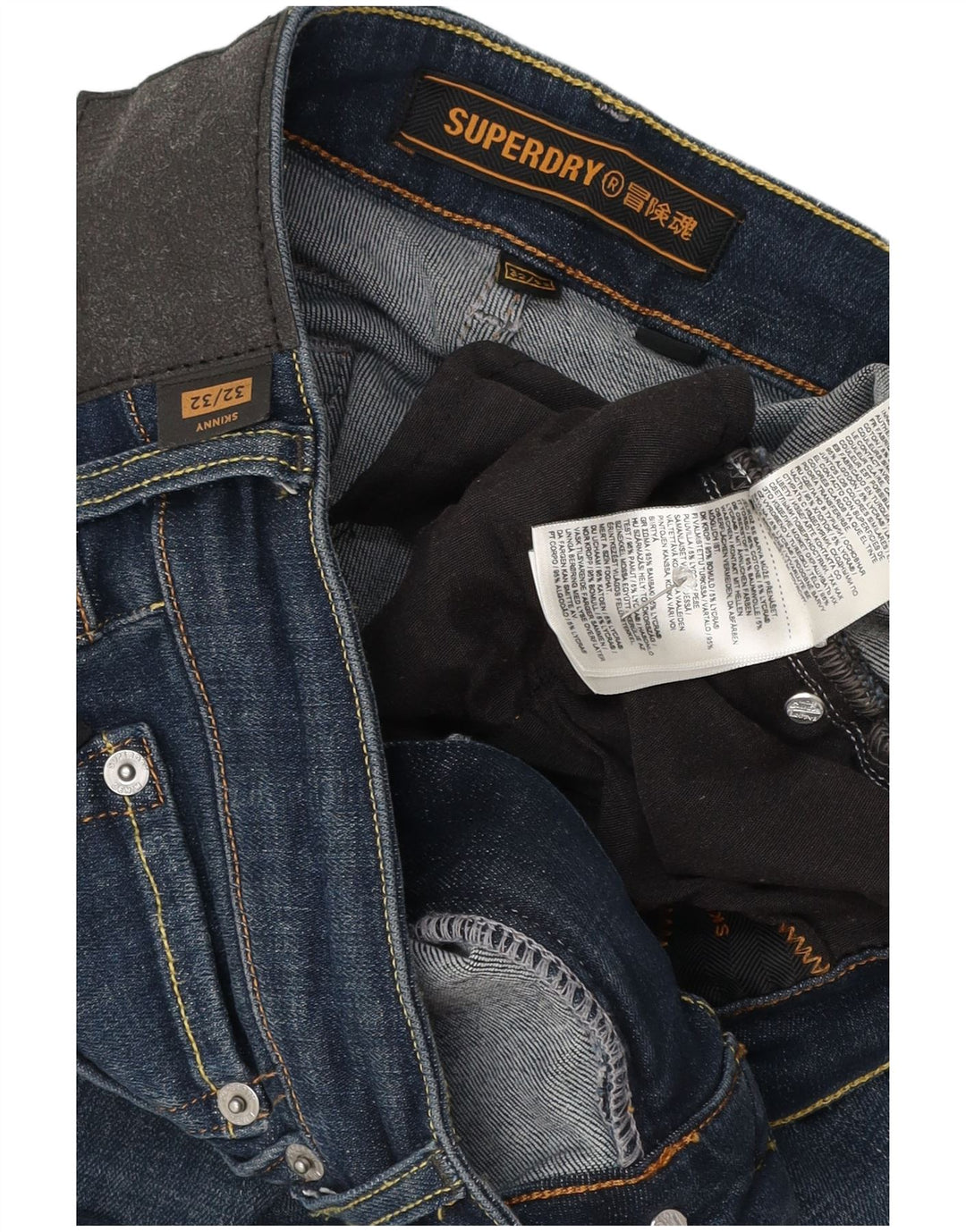 Superdry Skinny Jeans til mænd W32 L31 blå bomuld