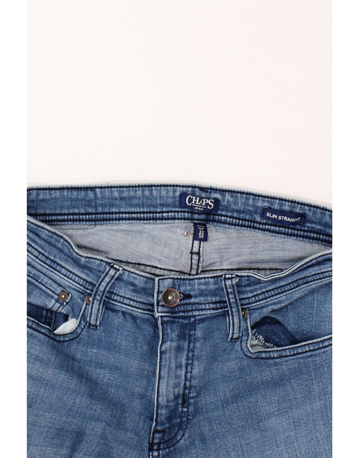 CHAPS Womens Slim Straight Jeans W32 L32  Blue Cotton Vintage Chaps and Second-Hand Chaps from Messina Hembry 