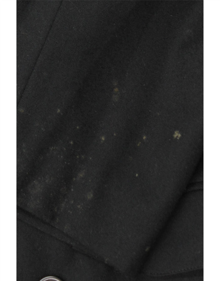 SISLEY Herre Double Breasted Blazer Jacket UK 38 Medium Black Wool