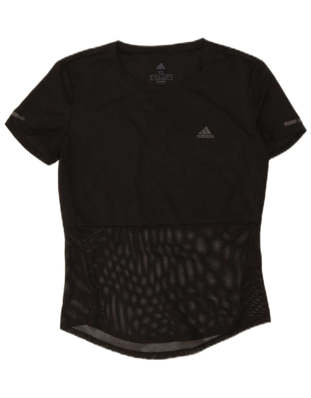ADIDAS Womens Climacool Oversized T-Shirt Top UK 4/6 XS Black