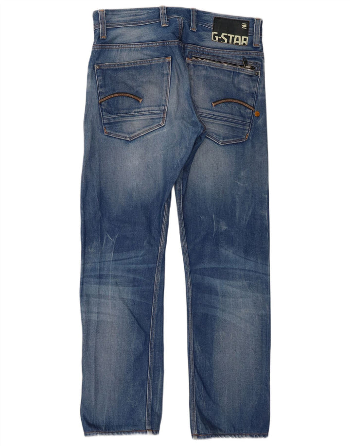 G-Star Straight Jeans til mænd W32 L32 Blå Bomuld