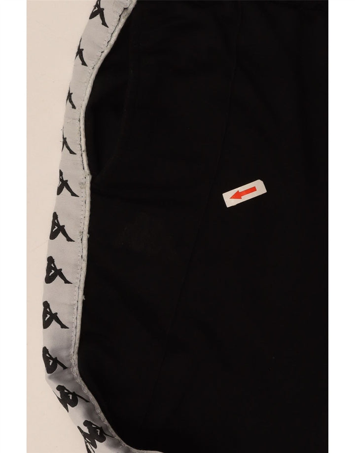 KAPPA Grafisk træningsdragtsbukser til kvinder UK 8 Small Black Colourblock
