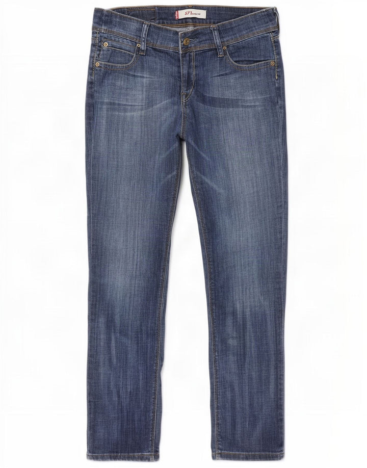 Levi's Dame 571 Slim Jeans W31 L32 Blå Bomuld