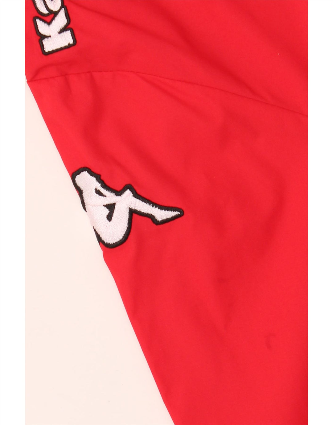 KAPPA Herre Zip Neck Pullover Træningsdragt Top Lille Rød Polyester