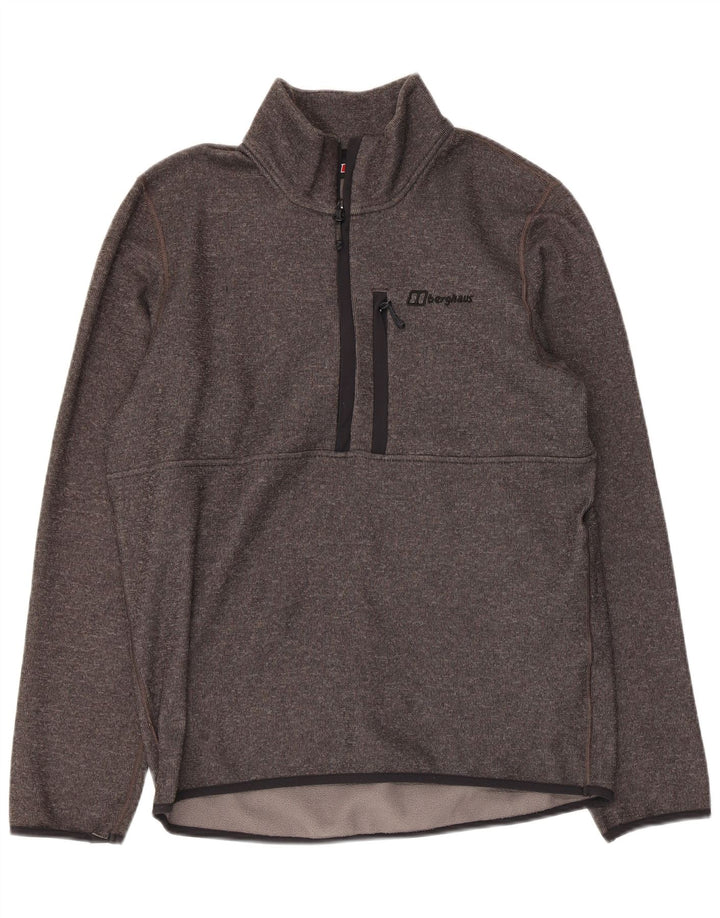 Berghaus Sweatshirt med lynlås til mænd mellem grå