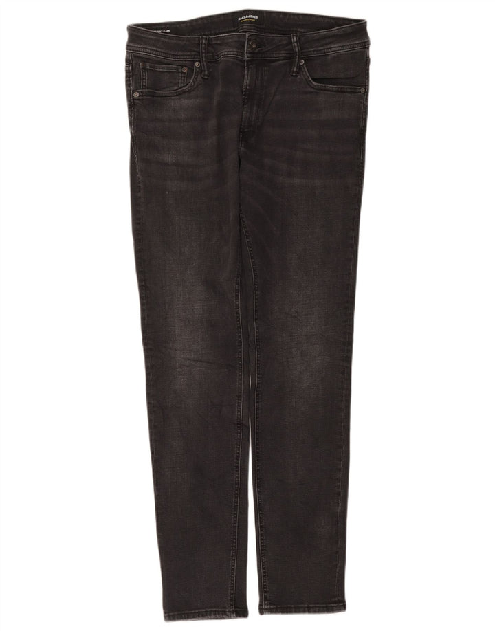 Jack & Jones Herre Liam Skinny Jeans W34 L32 Grå Bomuld