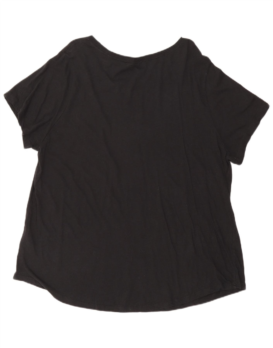 Nike grafisk T-shirt top til kvinder UK 20 2XL marineblå bomuld