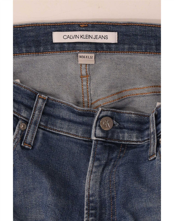 Calvin Klein Herre Slim Jeans W36 L32 Blå