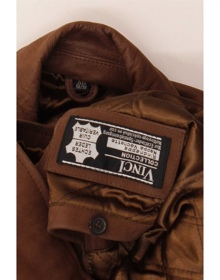 Vinci Herre Læderjakke IT 56/58 XL Brun