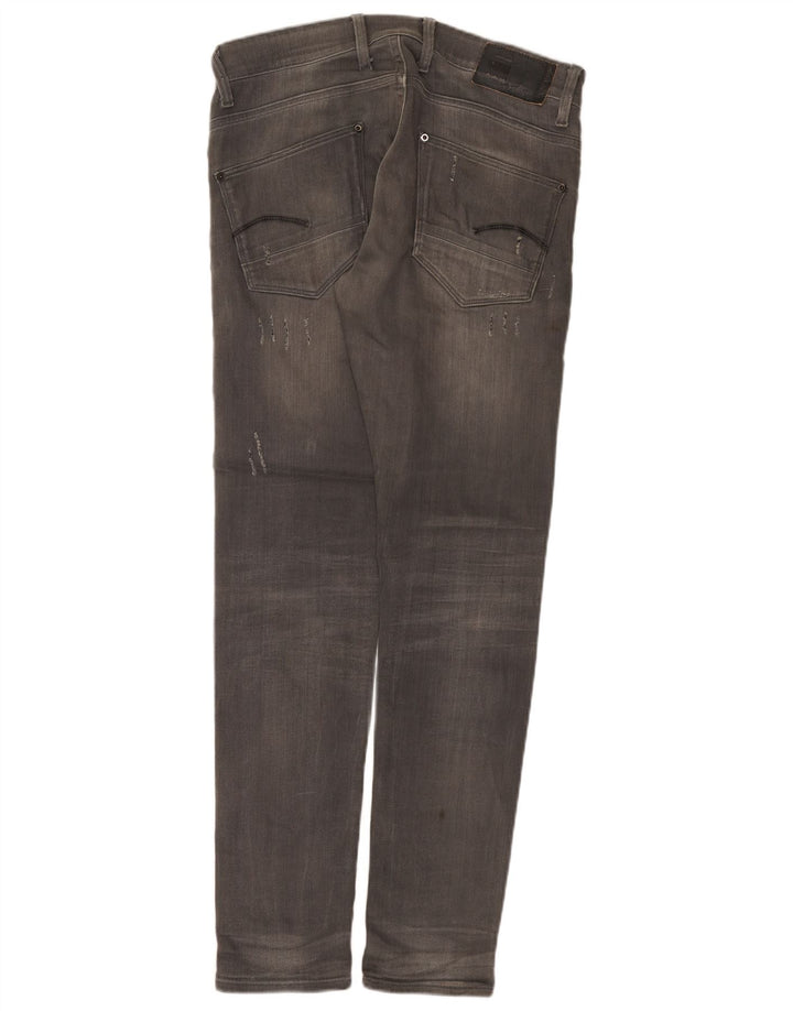 G-Star Herre Revend Distressed Super Slim Jeans W32 L32 Grå Bomuld