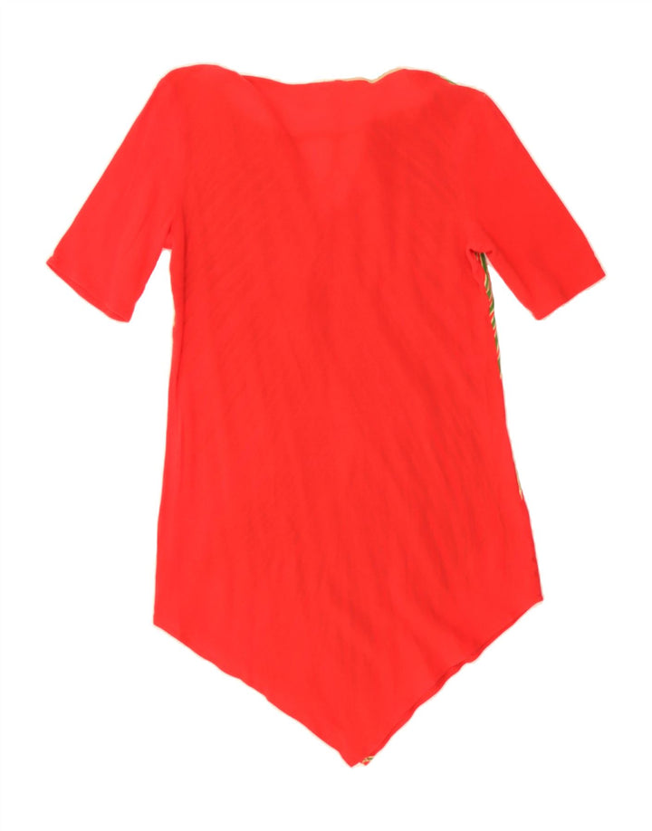ANNA CLUB Womens Tunic Dress IT 46 Large Red Striped Cotton Vintage Anna Club and Second-Hand Anna Club from Messina Hembry 