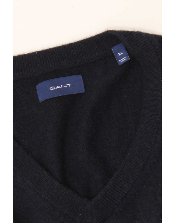 Gant Herre V-hals sweater XL Marineblå