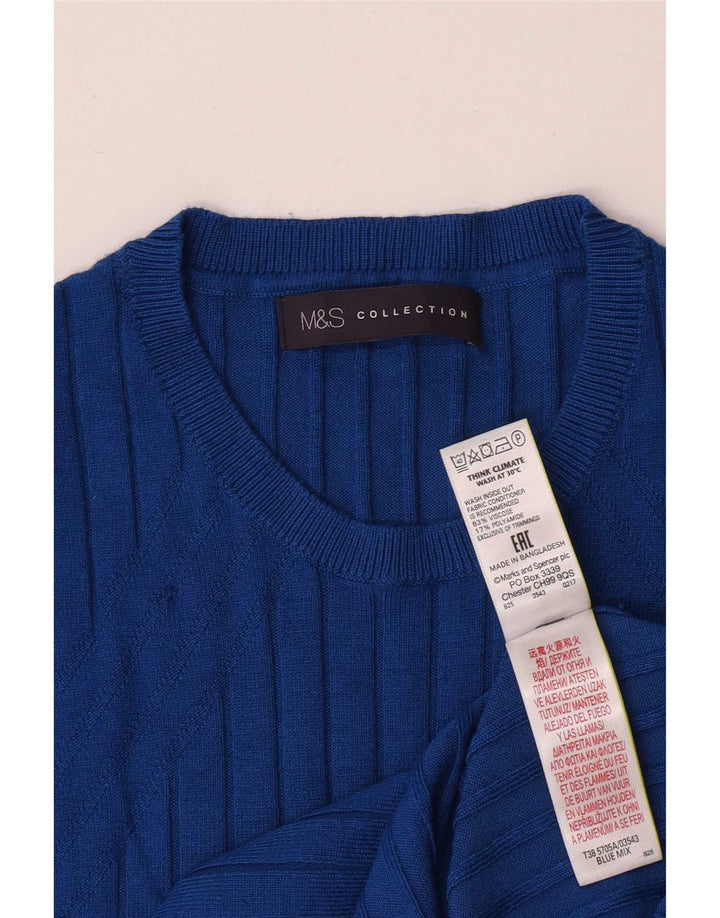 Marks & Spencer Dame sweater med rund hals DK 12 Medium Blue