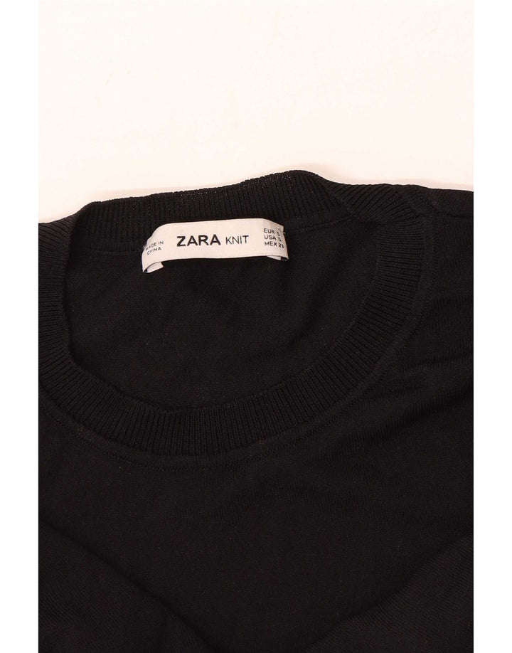Zara Dame sweater med rund hals DK 10 Lille sort