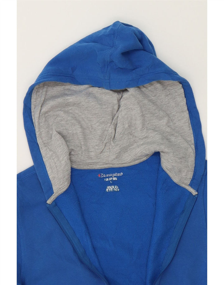 CHAMPION Womens Zip Hoodie Sweater UK 14 Medium Blue Cotton Vintage Champion and Second-Hand Champion from Messina Hembry 