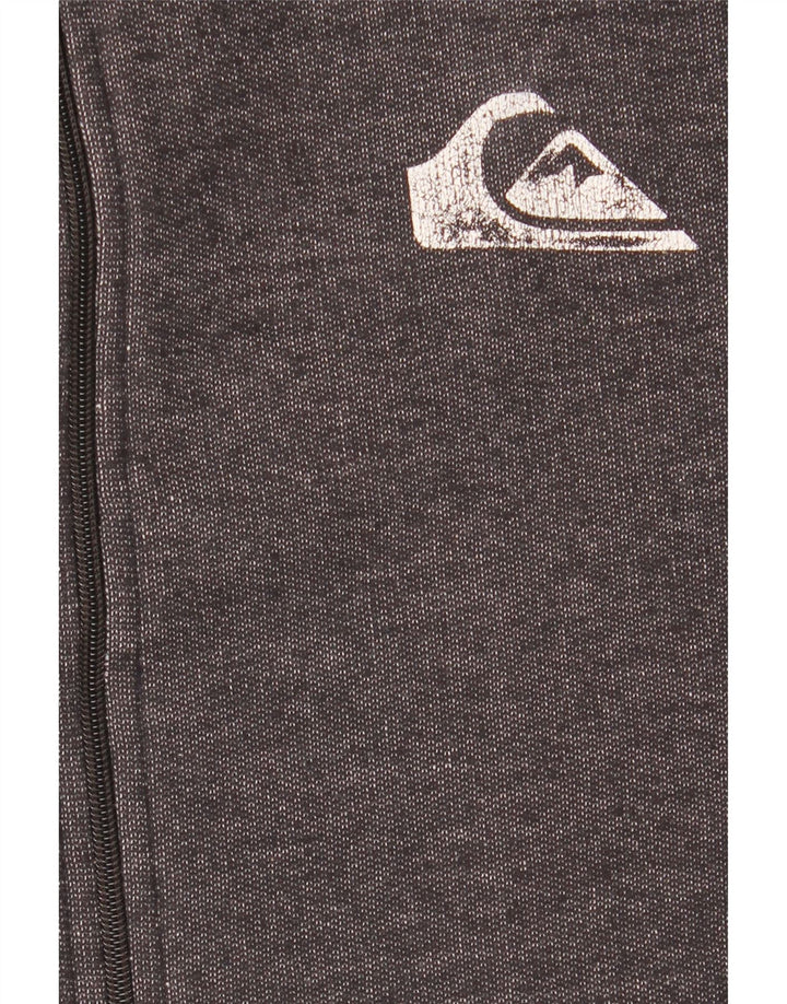 Quiksilver Hættetrøje med lynlås til mænd mellemgrå bomuld