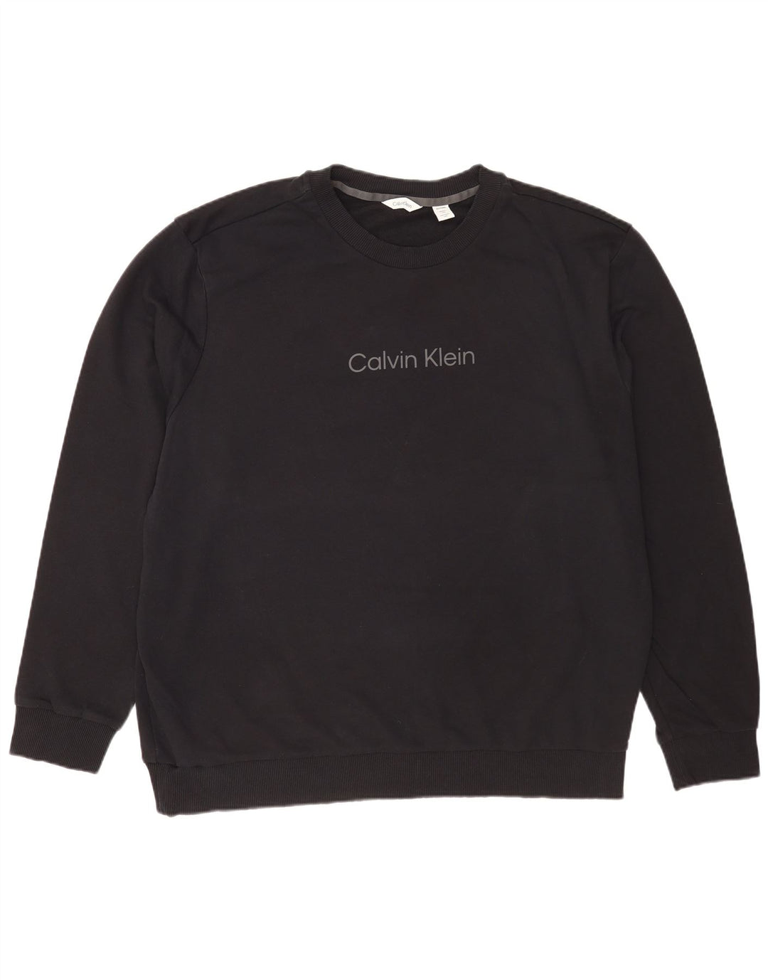 Calvin Klein Herre Grafisk Sweatshirt Jumper 2XL Sort Bomuld