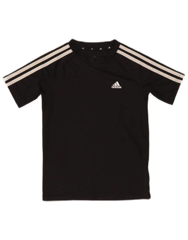 Adidas Boys Aeroready T-Shirt Top 9-10 År Sort Polyester