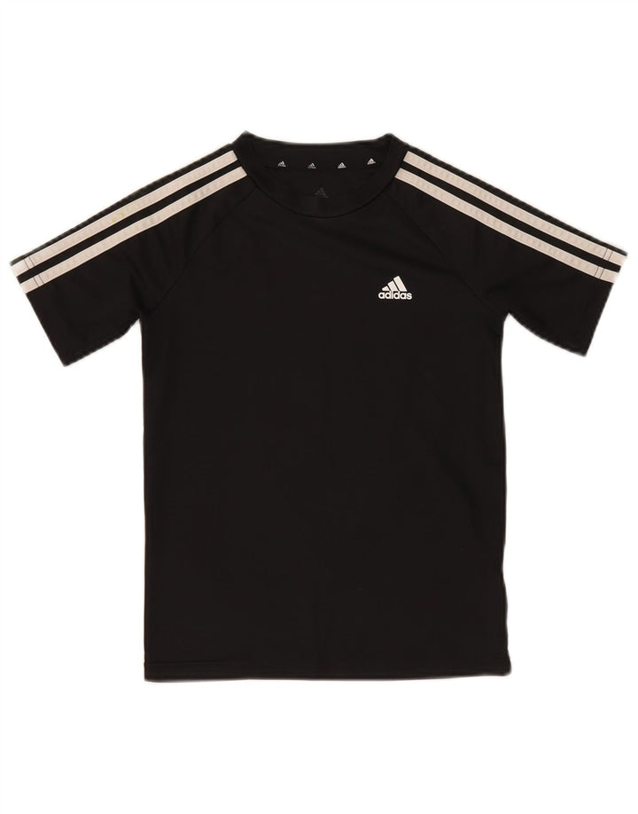 Adidas Boys Aeroready T-Shirt Top 9-10 År Sort Polyester