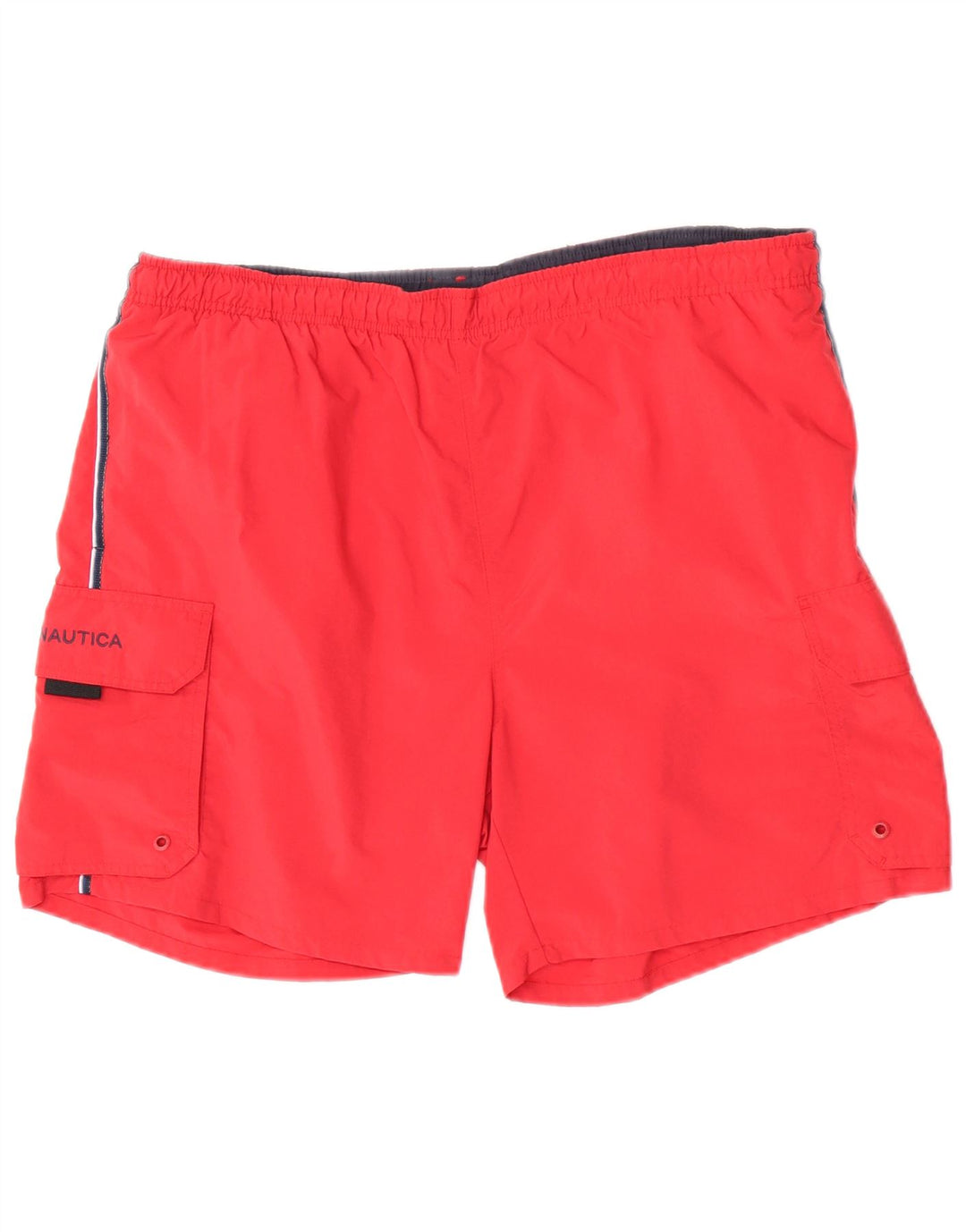 Nautica Badeshorts til mænd store røde nylon