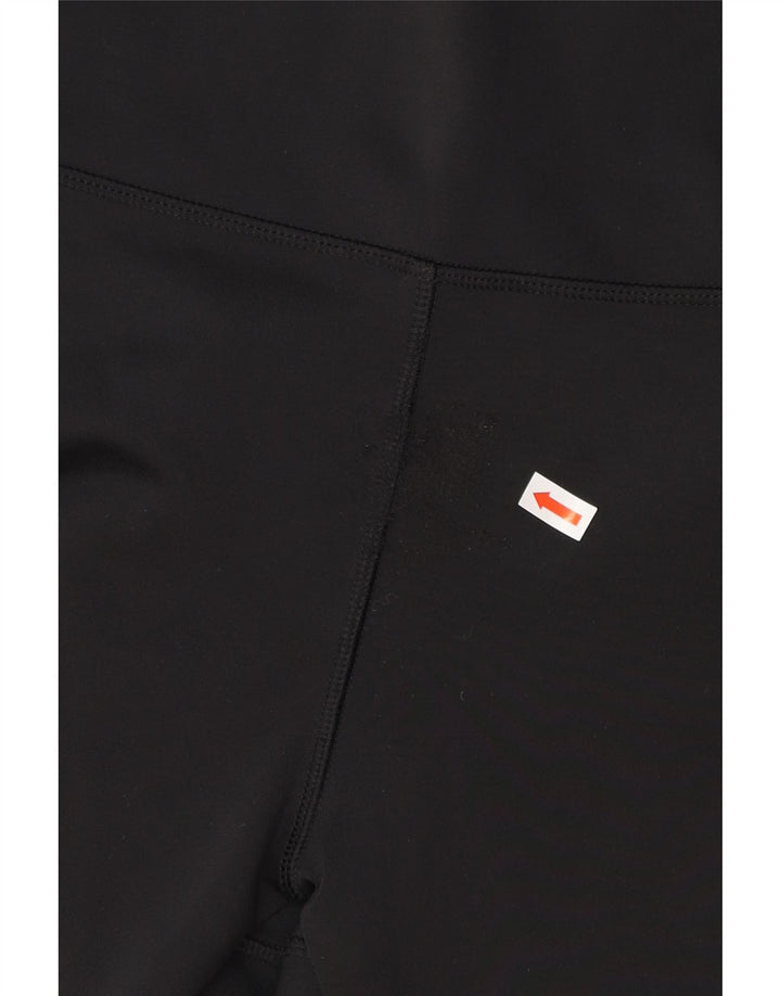 ADIDAS Womens Climalite Leggings UK 12/14 Medium Black Polyester