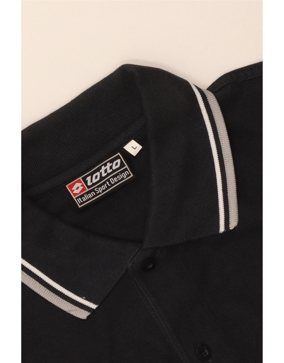 Lotto Herre Polo Shirt Large Sort