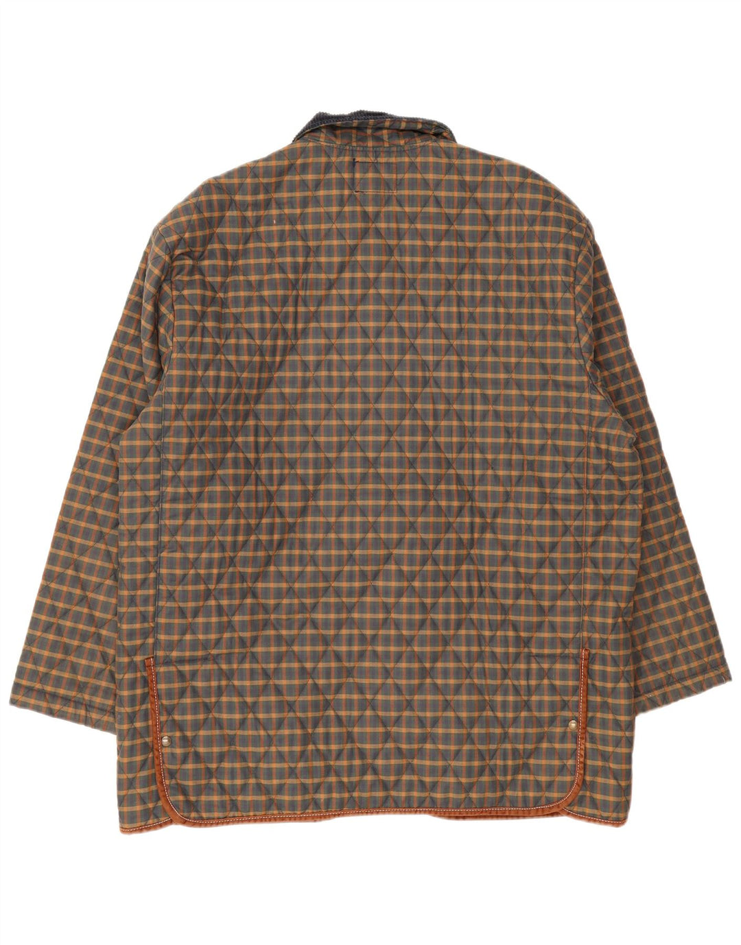 Derby Saddlery Herre quiltet jakke UK 42 XL Flerfarvet ternet polyester