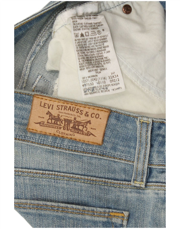 Levi's Dame 571 Slim Jeans W32 L34 Blå Bomuld