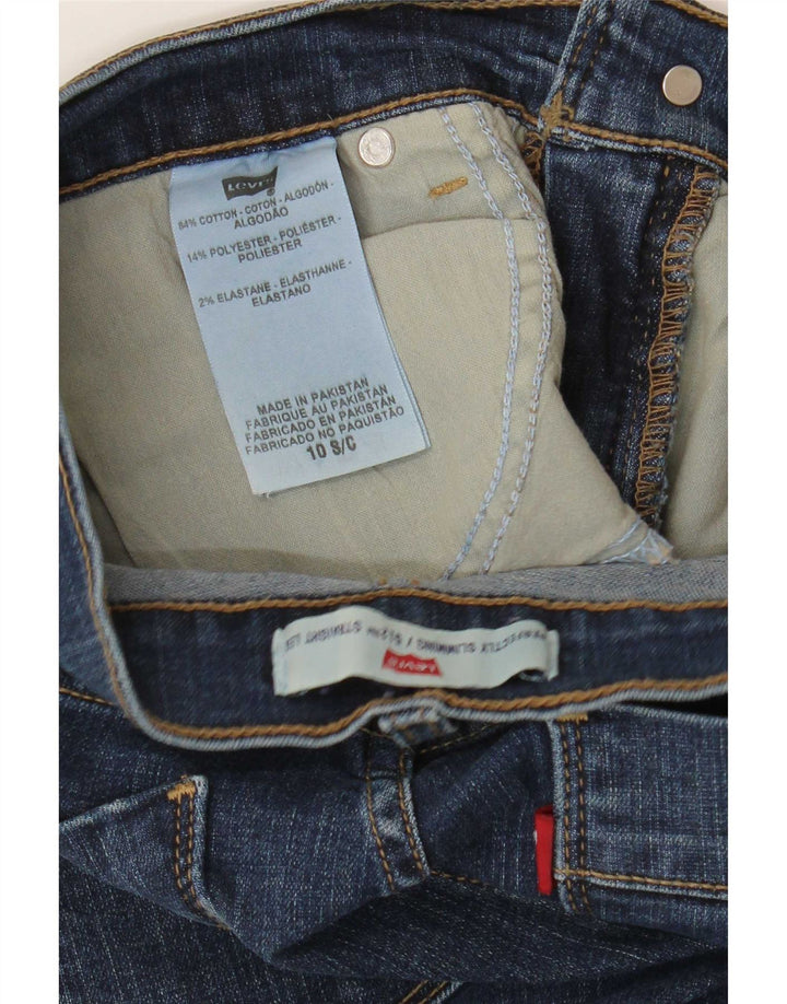 Levi's Dame 512 lige jeans US 10 Large W28 L29 Marineblå