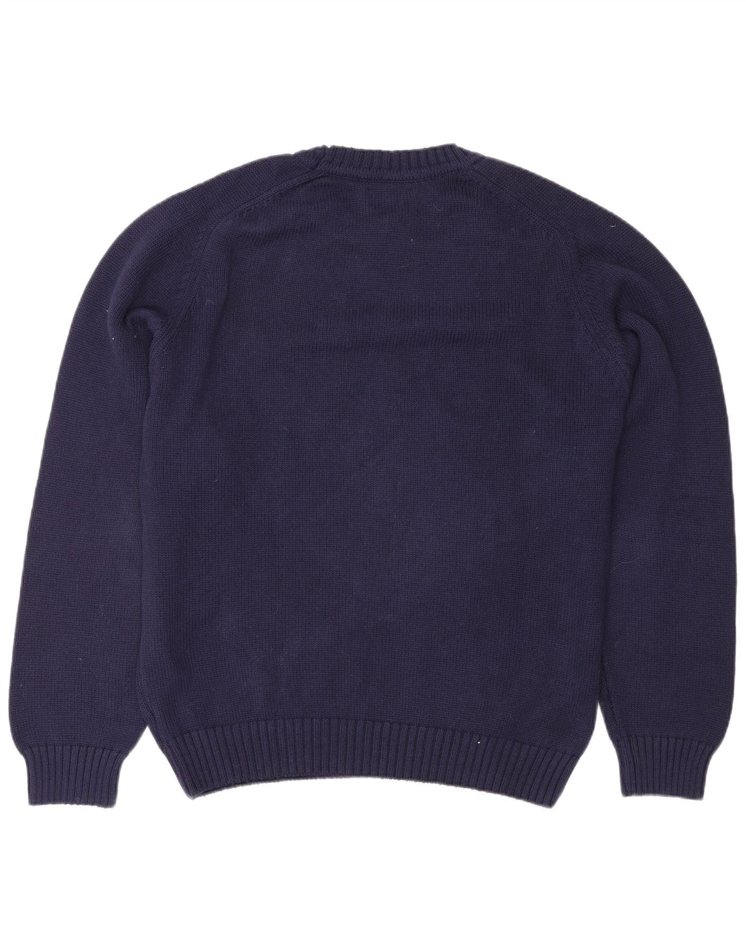 Lands End Herre Crew Neck Jumper Sweater Medium Navy Blue Uld