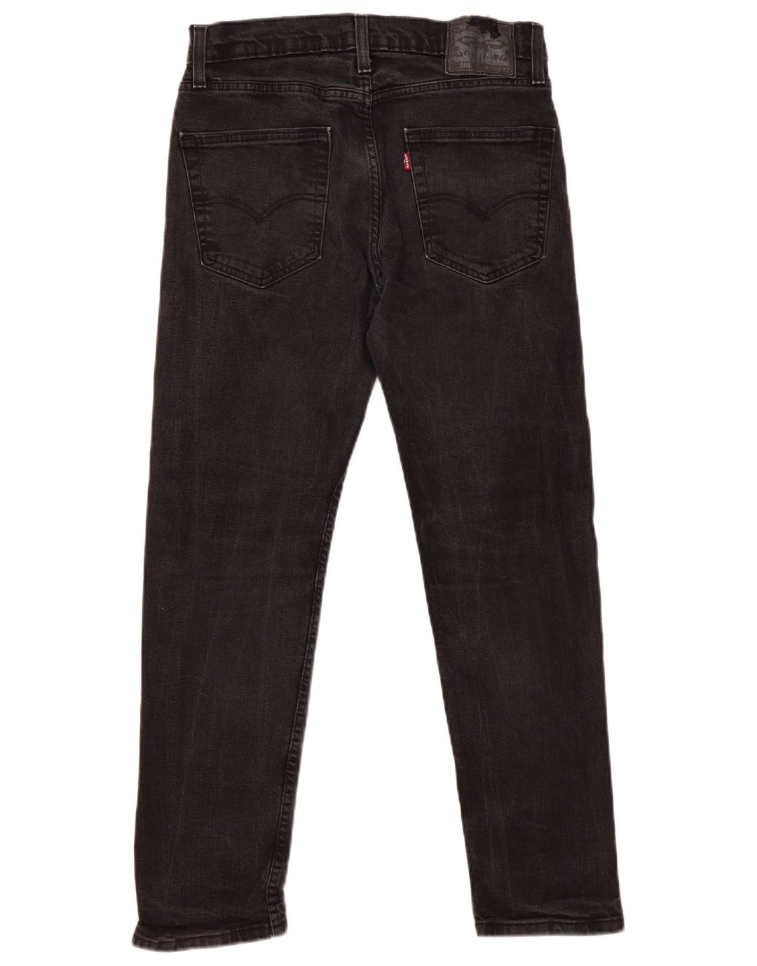 Levi's Herre 502 Straight Jeans W31 L29 Grå Bomuld