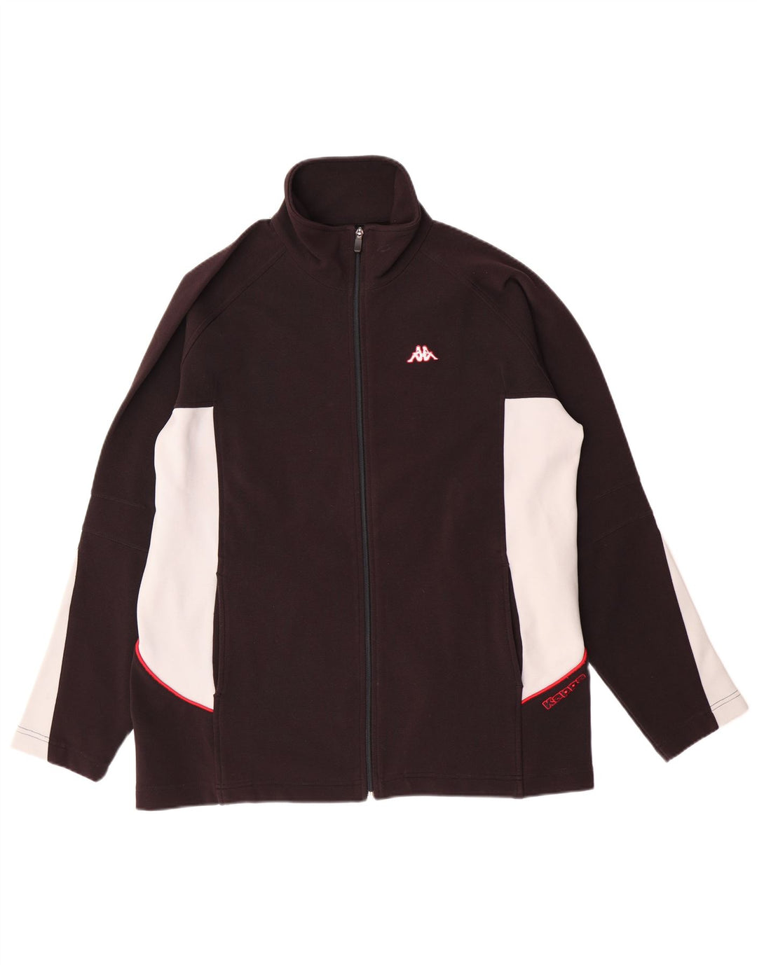 KAPPA Træningsdragt til mænd Topjakke Stor sort Colourblock Polyester