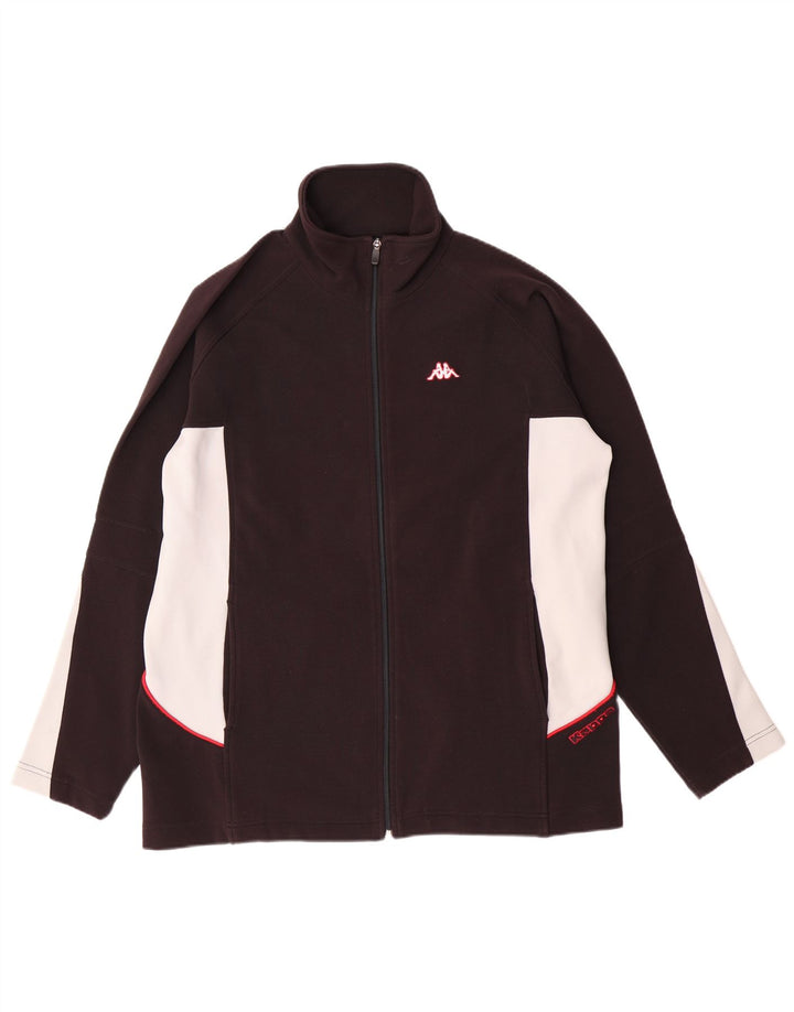 KAPPA Træningsdragt til mænd Topjakke Stor sort Colourblock Polyester