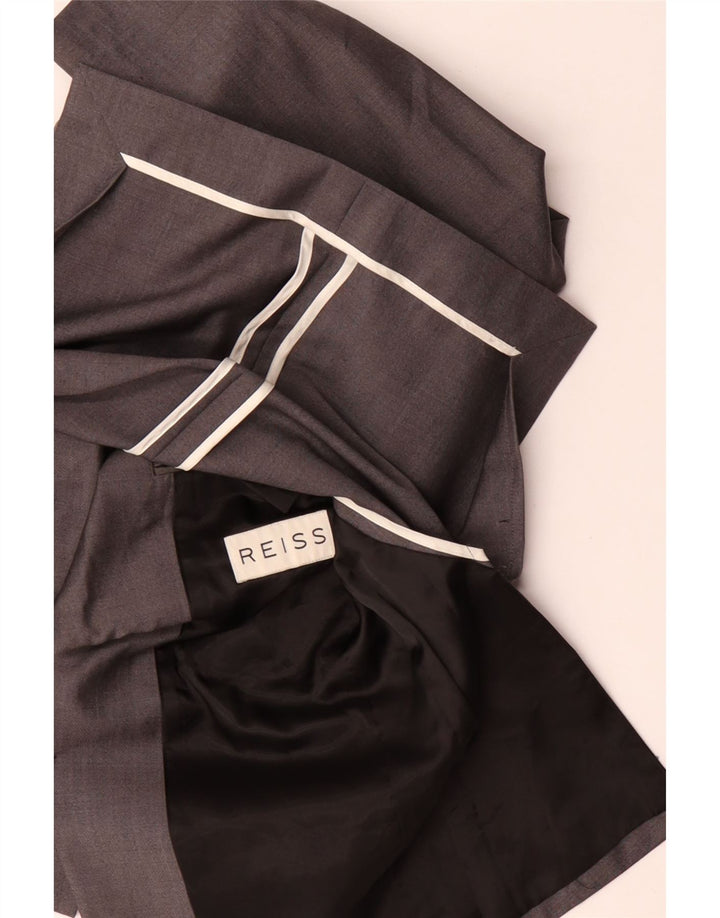 Reiss Herre 2-knaps blazerjakke UK 38 Medium Grey Uld